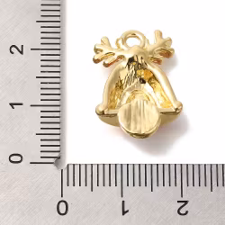 4185 Berlock emaljerad jul klocka 21x14mm