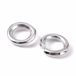 175 Bindningar 5x1mm 100 stk silverpläterad i mässing