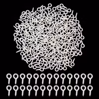 4213 Skruvkrok silverpläterat järn 50-pack
