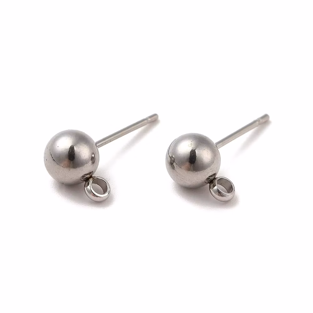 4218 Örhänge med krok, rostfritt stål (304) 17x9x6mm, 10-par