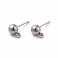 4218 Örhänge med krok, rostfritt stål (304) 17x9x6mm, 10-par