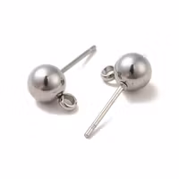 4218 Örhänge med krok, rostfritt stål (304) 17x9x6mm, 10-par