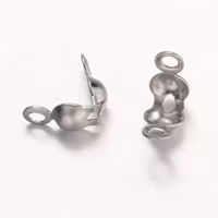 4223 Calotte ändkåpor med krok, kirurgiskt stål (316) 8,5x4mm, 50-pack