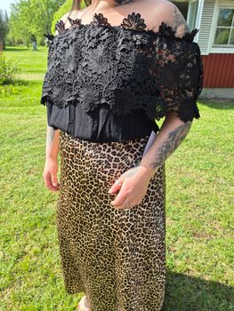 Leopard kjol