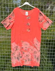 Linneklänning, orange