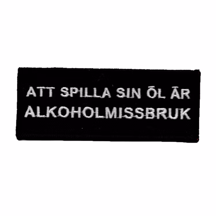 Att spilla sin öl är alkoholmissbruk