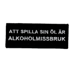 Att spilla sin öl är alkoholmissbruk