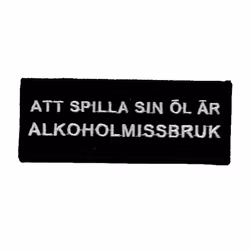 Att spilla sin öl är alkoholmissbruk