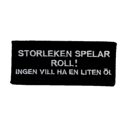 Storleken spelar roll