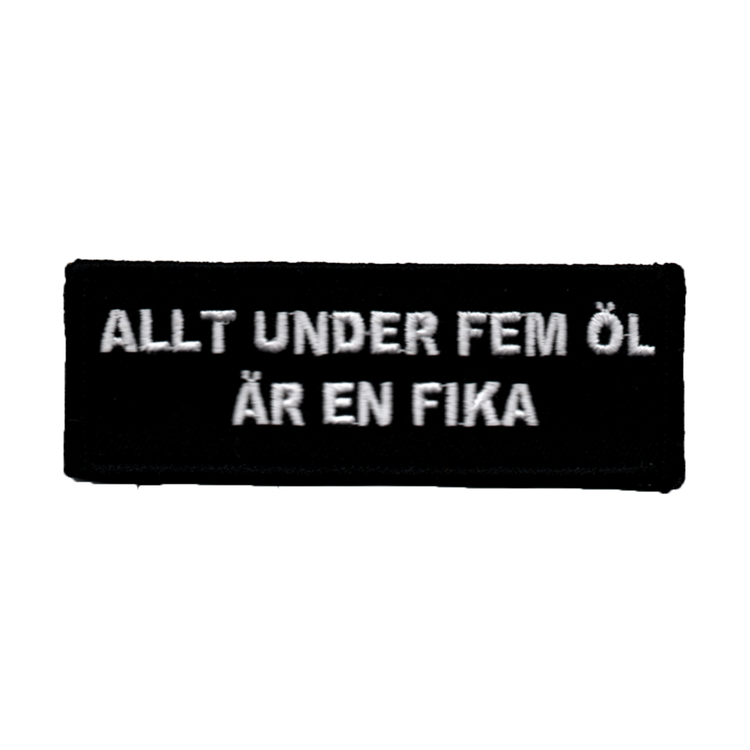 Allt under fem öl är en fika