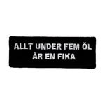 Allt under fem öl är en fika