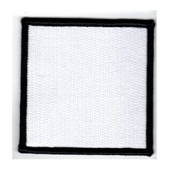 Tomt tygmärke - 7 x 7 cm- Helbroderad - Kvadrat