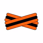 Spegatt (Orange - Black - Orange)