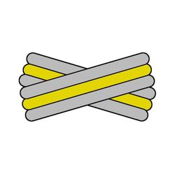 Spegatt (Silver - Yellow - Silver)