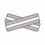 Spegatt (Silver - White - Silver)