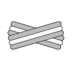Spegatt (Silver - White - Silver)