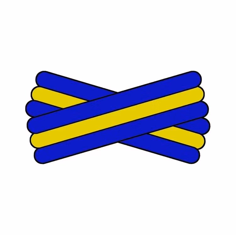 Spegatt (Royal Blue - Yellow - Royal Blue)