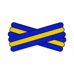 Spegatt (Royal Blue - Yellow - Royal Blue)