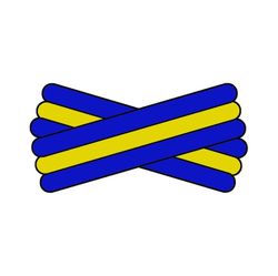 Spegatt (Royal Blue - Yellow - Royal Blue)