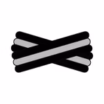 Spegatt (Black - Silver - Black)