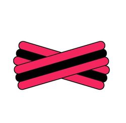 Spegatt (Rose - Black - Rose)