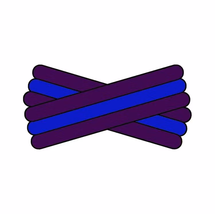 Spegatt (Purple - Royal Blue - Purple)