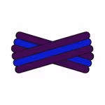 Spegatt (Purple - Royal Blue - Purple)