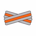 Spegatt (Silver - Orange - Silver)