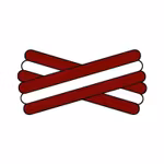 Spegatt (Maroon - White - Maroon)