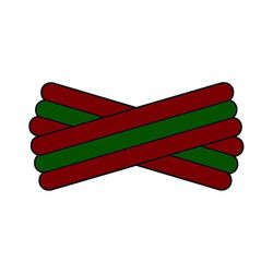 Spegatt (Maroon - Green - Maroon)