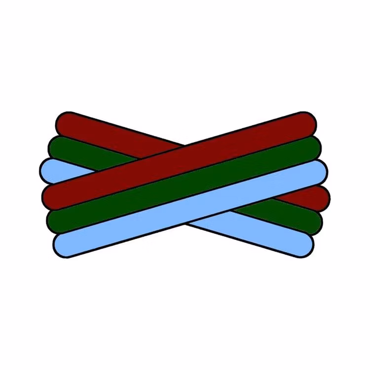 Spegatt (Light Blue - Green - Maroon)