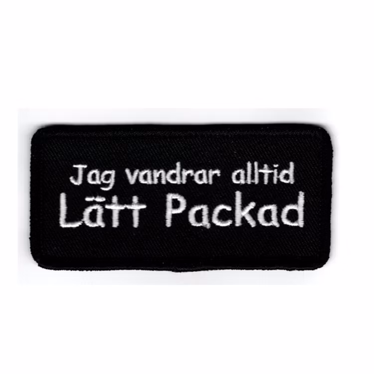 Jag vandrar alltid lätt packad
