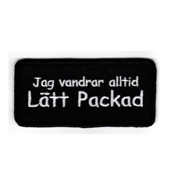 Jag vandrar alltid lätt packad