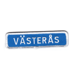 Västerås vägskylt