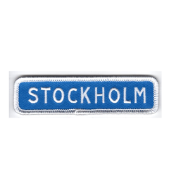 Stockholm vägskylt