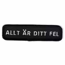 Allt är ditt fel