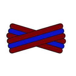 Spegatt (Maroon - Royal Blue - Maroon)