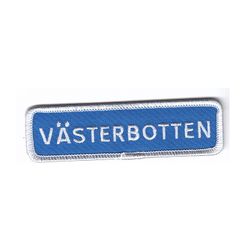 Västerbotten vägskylt