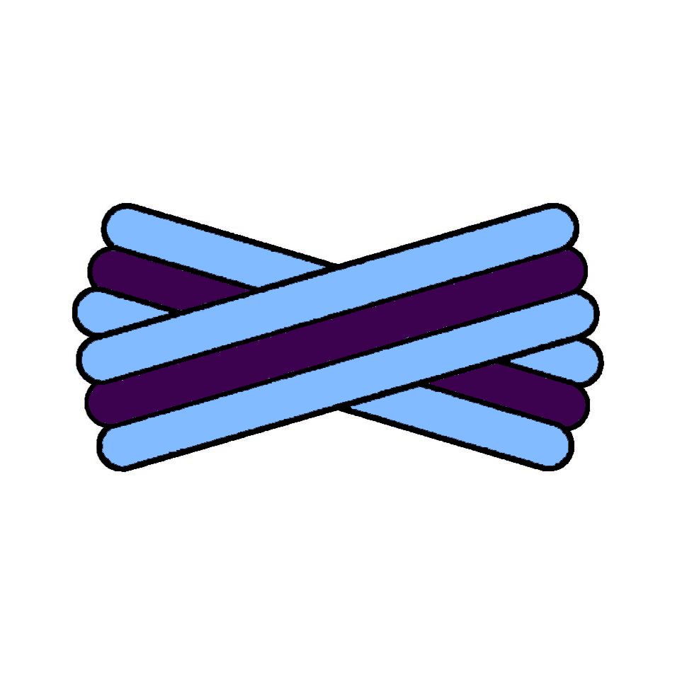 Spegatt (Light Blue - Purple - Light Blue)