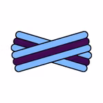 Spegatt (Light Blue - Purple - Light Blue)