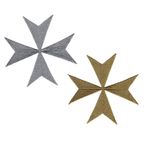 Riddarkors - Guld/silver - XL