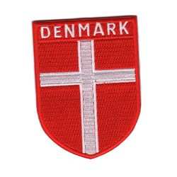 Flagga Denmark - sköld