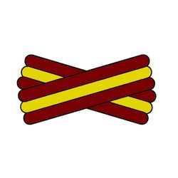 Spegatt (Maroon - Yellow - Maroon)