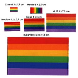 Prideflagga / Regnbågsflagga (Flera storlekar)