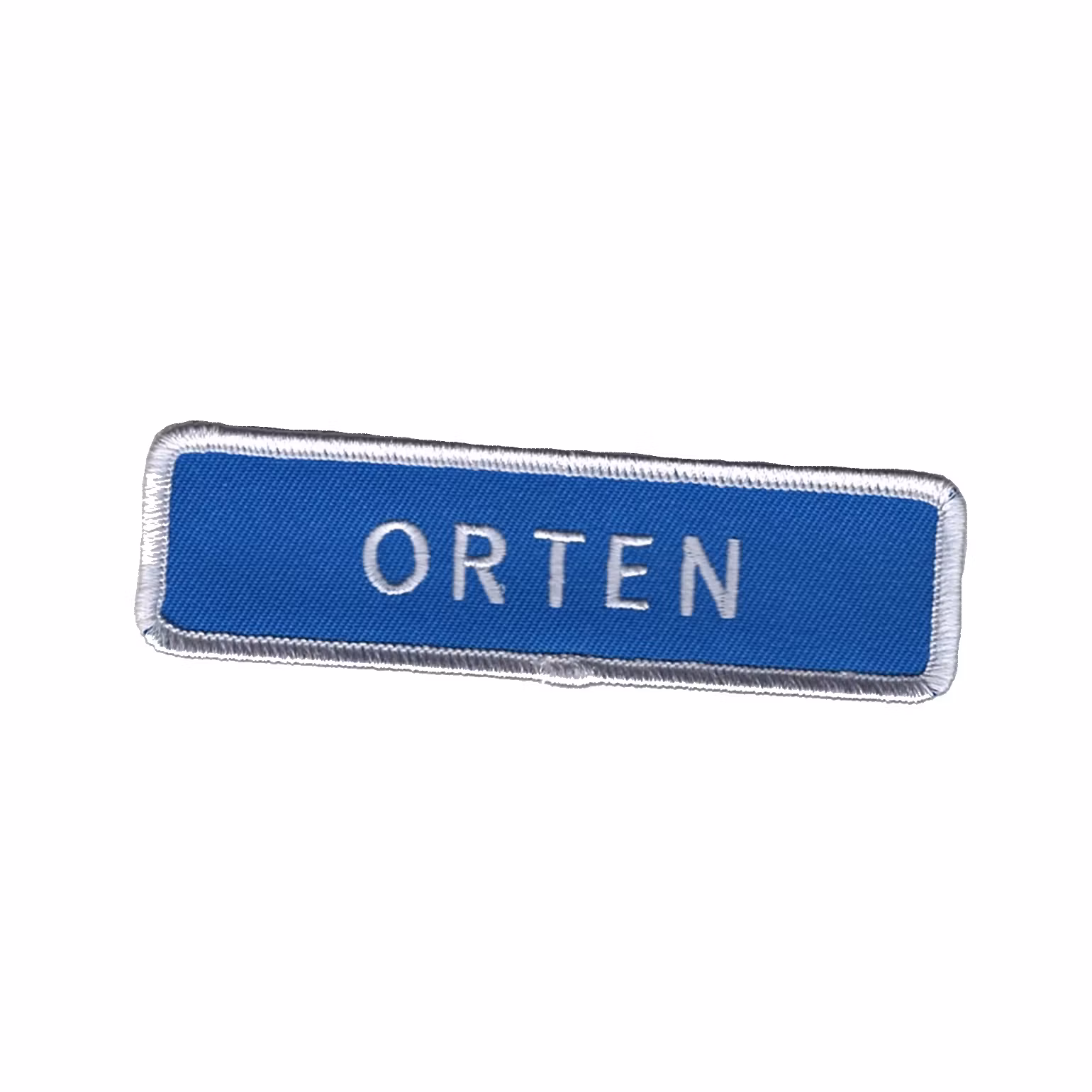 Orten vägskylt