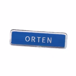 Orten vägskylt