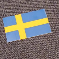 Sveriges flagga (L) - Klistermärke