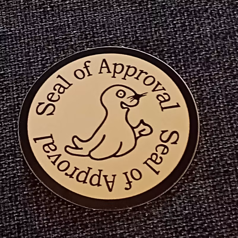 Seal of approval - Klistermärke