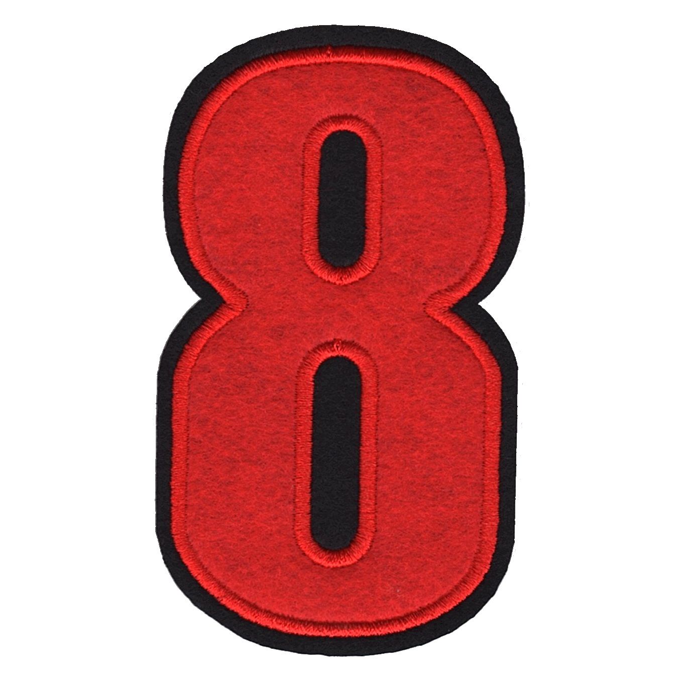Röda Siffror (0-9) - 10,6 cm - Large