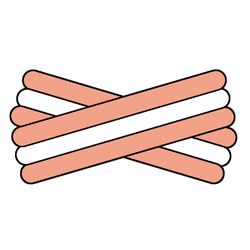 Spegatt (Salmon - White - Salmon)